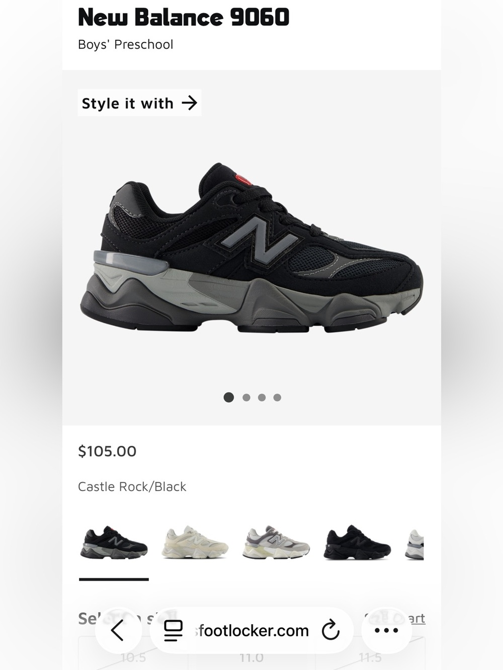 Kids New Balance 9060
